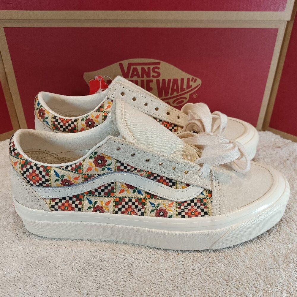 Vans Women's 5.5 Old Skool 36 DX Anaheim Factory Tile Checkboard [VN0A54F3B67]
